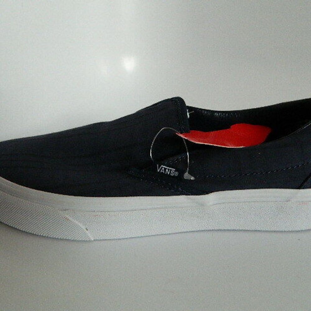 Vans Classic Slip-On Tonal Plaid Bls/Trwt Shoes M 7 W 8.5